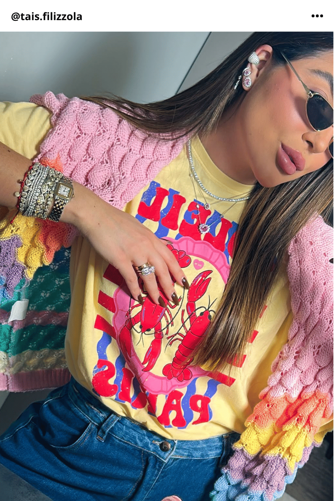 T-SHIRT ESTONADA LAGOSTAS SOLEIL AMARELO MANTEIGA T-SHIRT ESTONADA LAGOSTAS SOLEIL AMARELO MANTEIGA