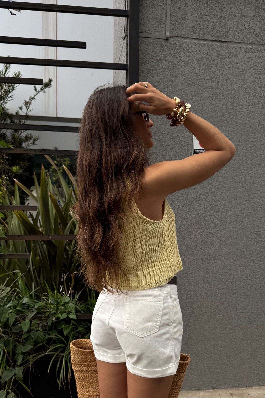 SHORTS MOM SARJA OFF WHITE