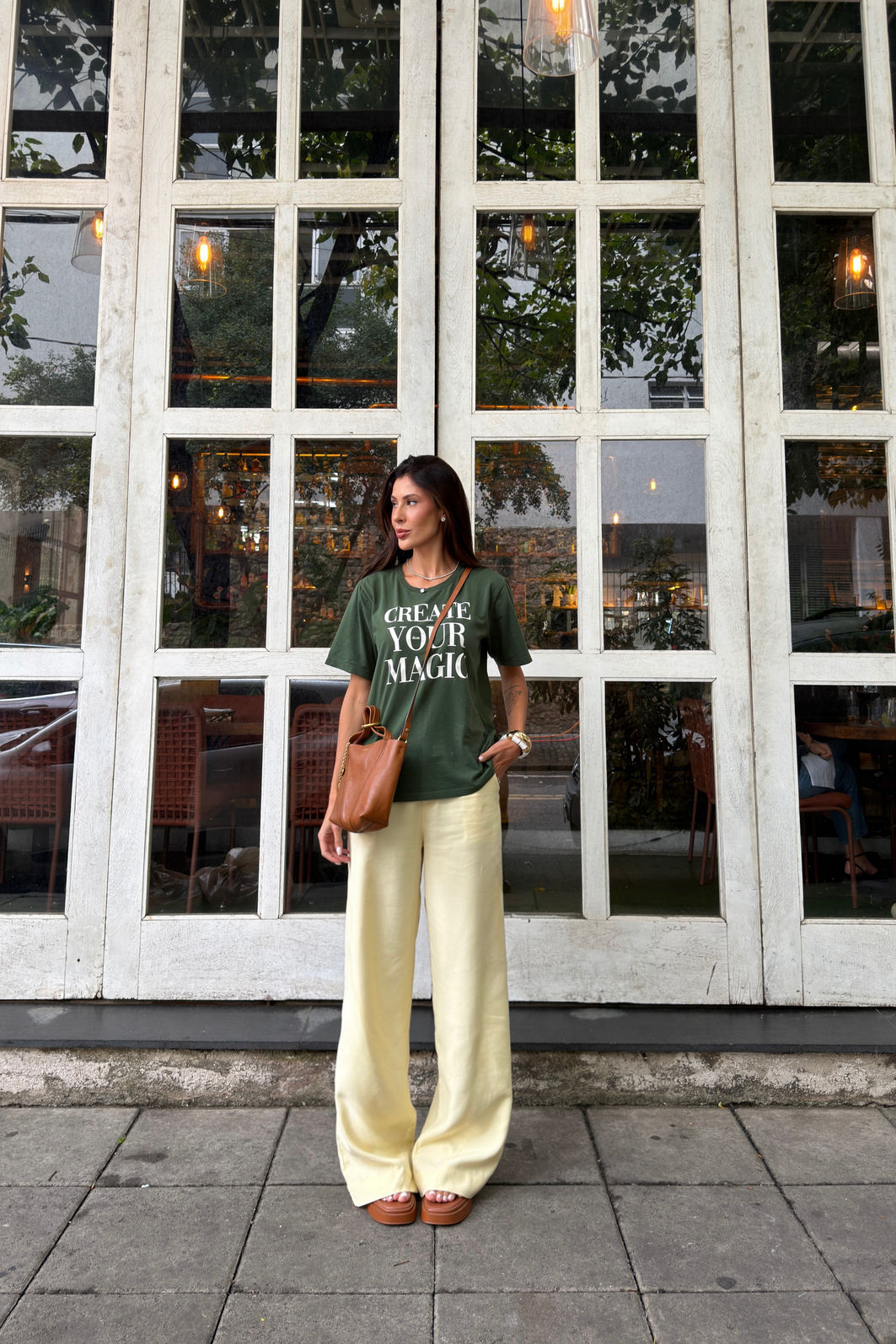 T-SHIRT ESTONADA CREATE YOUR MAGIC VERDE MILITAR T-SHIRT ESTONADA CREATE YOUR MAGIC VERDE MILITAR