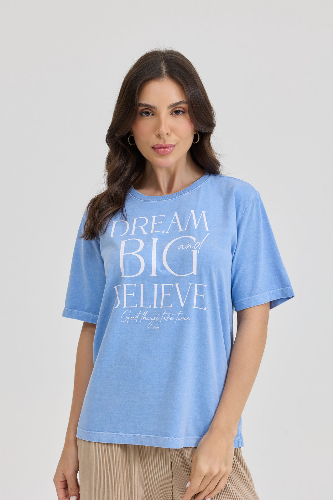 T-SHIRT ESTONADA DREAM BIG AZUL SERENITY T-SHIRT ESTONADA DREAM BIG AZUL SERENITY