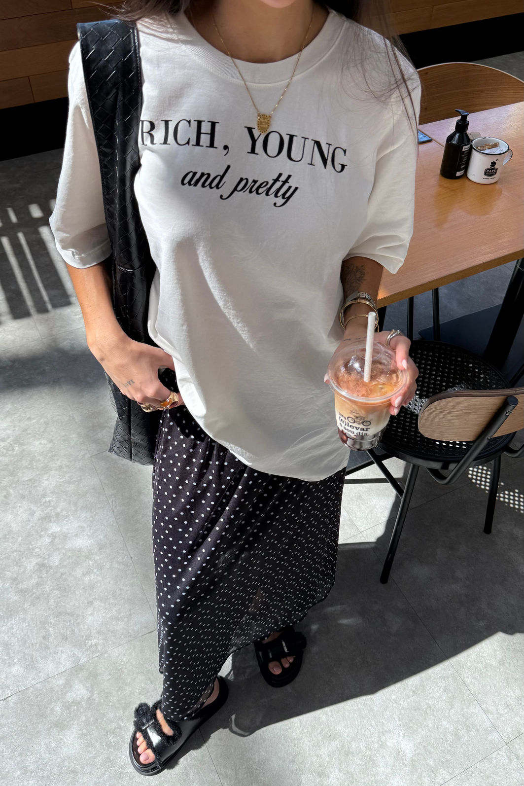 T-SHIRT OVERSIZED RICH YOUNG OFF WHITE