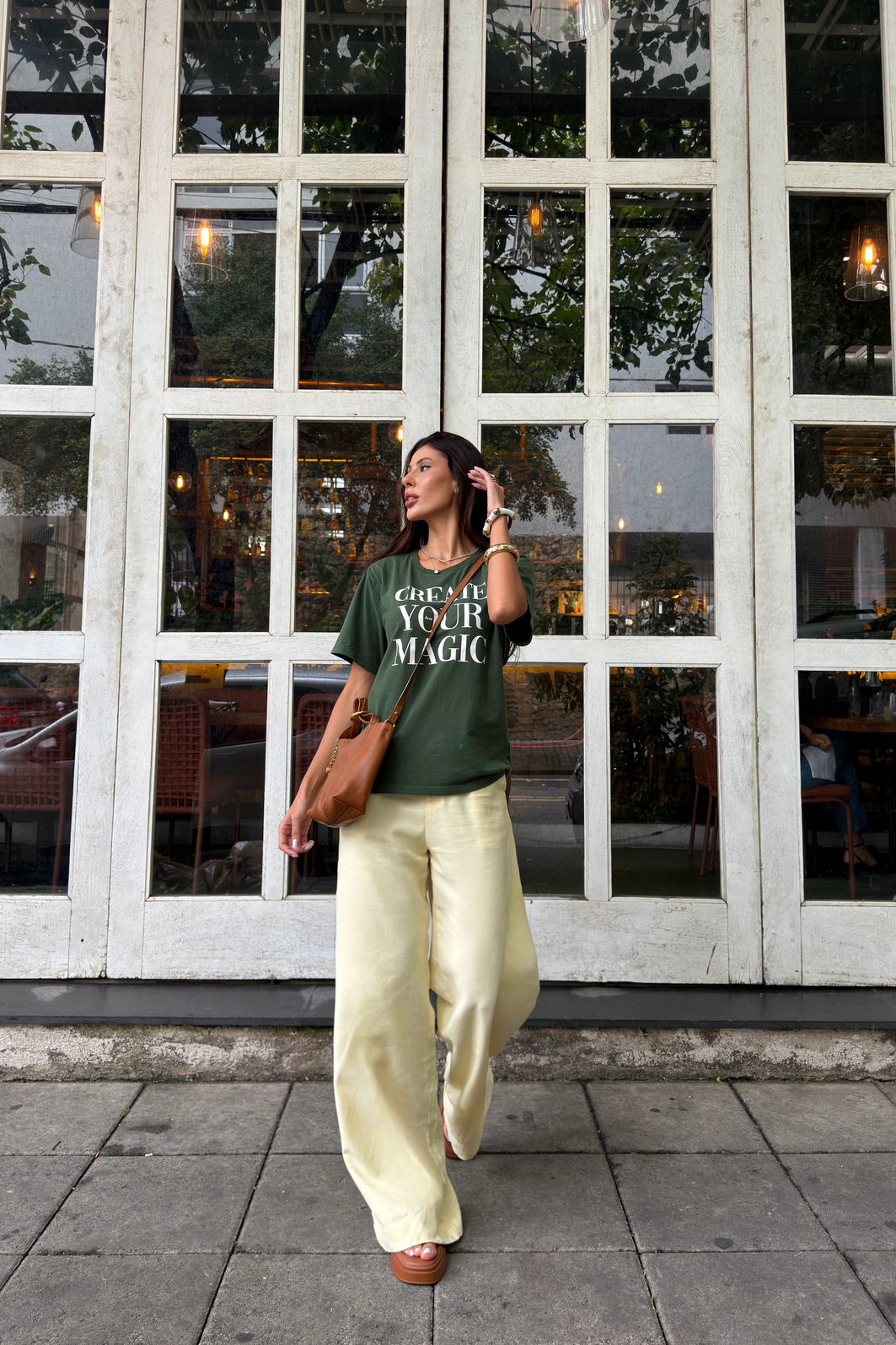 T-SHIRT ESTONADA CREATE YOUR MAGIC VERDE MILITAR T-SHIRT ESTONADA CREATE YOUR MAGIC VERDE MILITAR