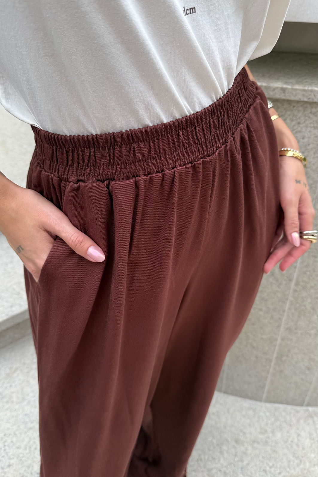 CALÇA PANTALONA LIA MARROM TRUFADO CALÇA PANTALONA LIA MARROM TRUFADO