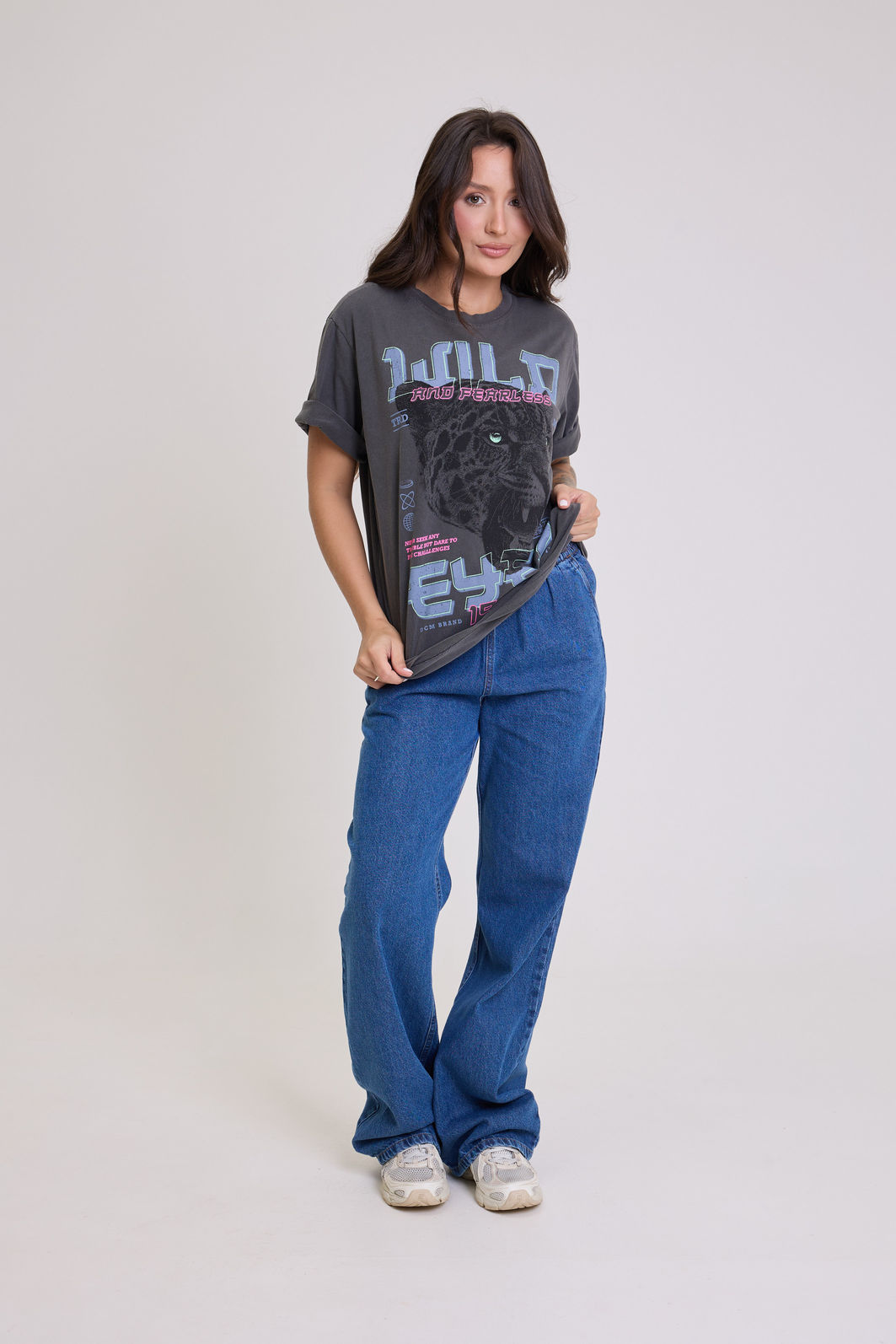CALÇA JEANS COM ELASTICO NA CINTURA E BOLSOS PRI AZUL ESCURO CALÇA JEANS COM ELASTICO NA CINTURA E BOLSOS PRI AZUL ESCURO