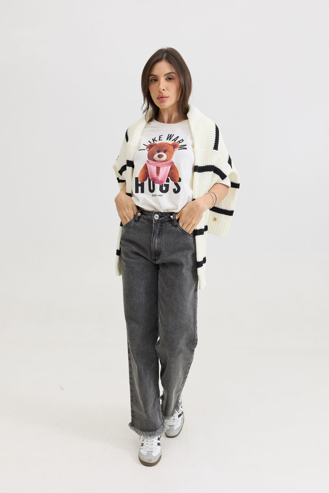 T-SHIRT ESTONADA I LIKE HUGS OFF WHITE T-SHIRT ESTONADA I LIKE HUGS OFF WHITE