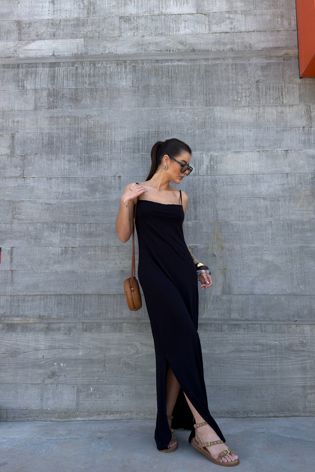 VESTIDO LONGO KENDALL PRETO VESTIDO LONGO KENDALL PRETO