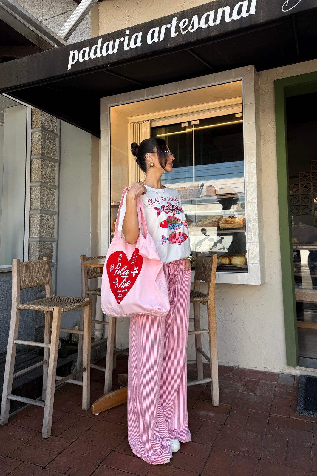 CALÇA PANTALONA LOUISE ROSA CALÇA PANTALONA LOUISE ROSA