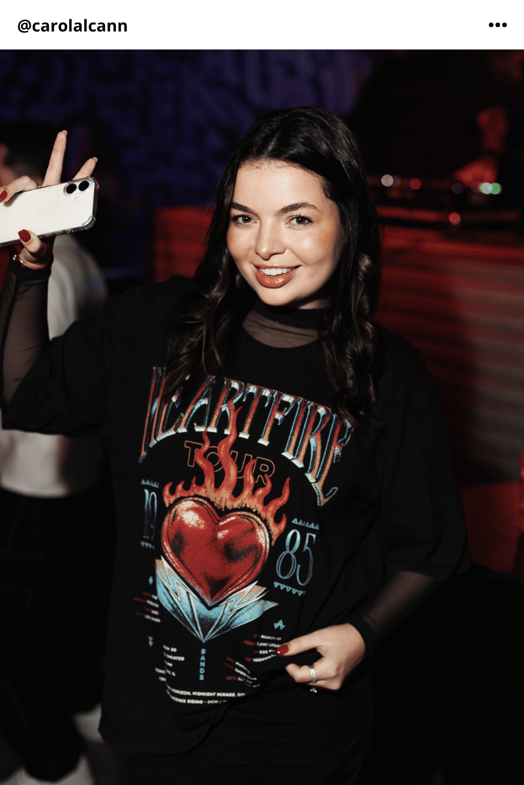 T-SHIRT OVERSIZED ESTONADA HEARTFIRE PRETA