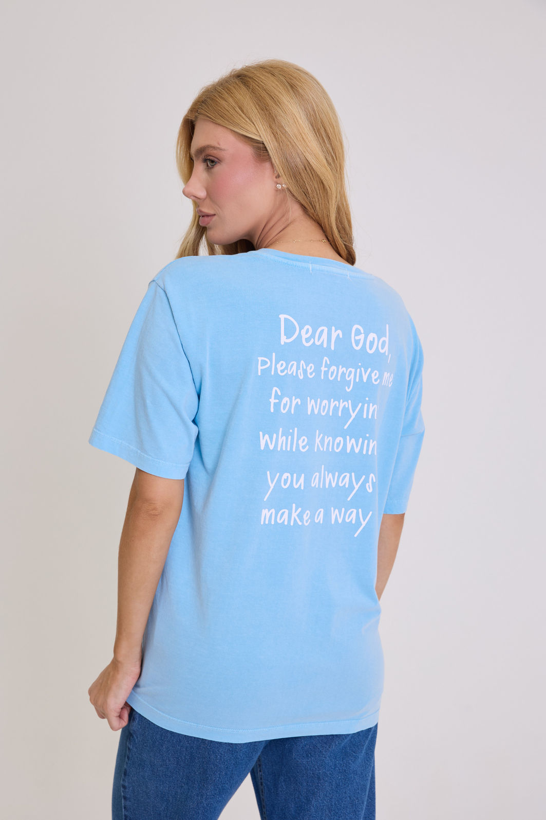T-SHIRT ESTONADA DEAR GOD - EST. FRENTE E COSTAS T-SHIRT ESTONADA DEAR GOD - EST. FRENTE E COSTAS