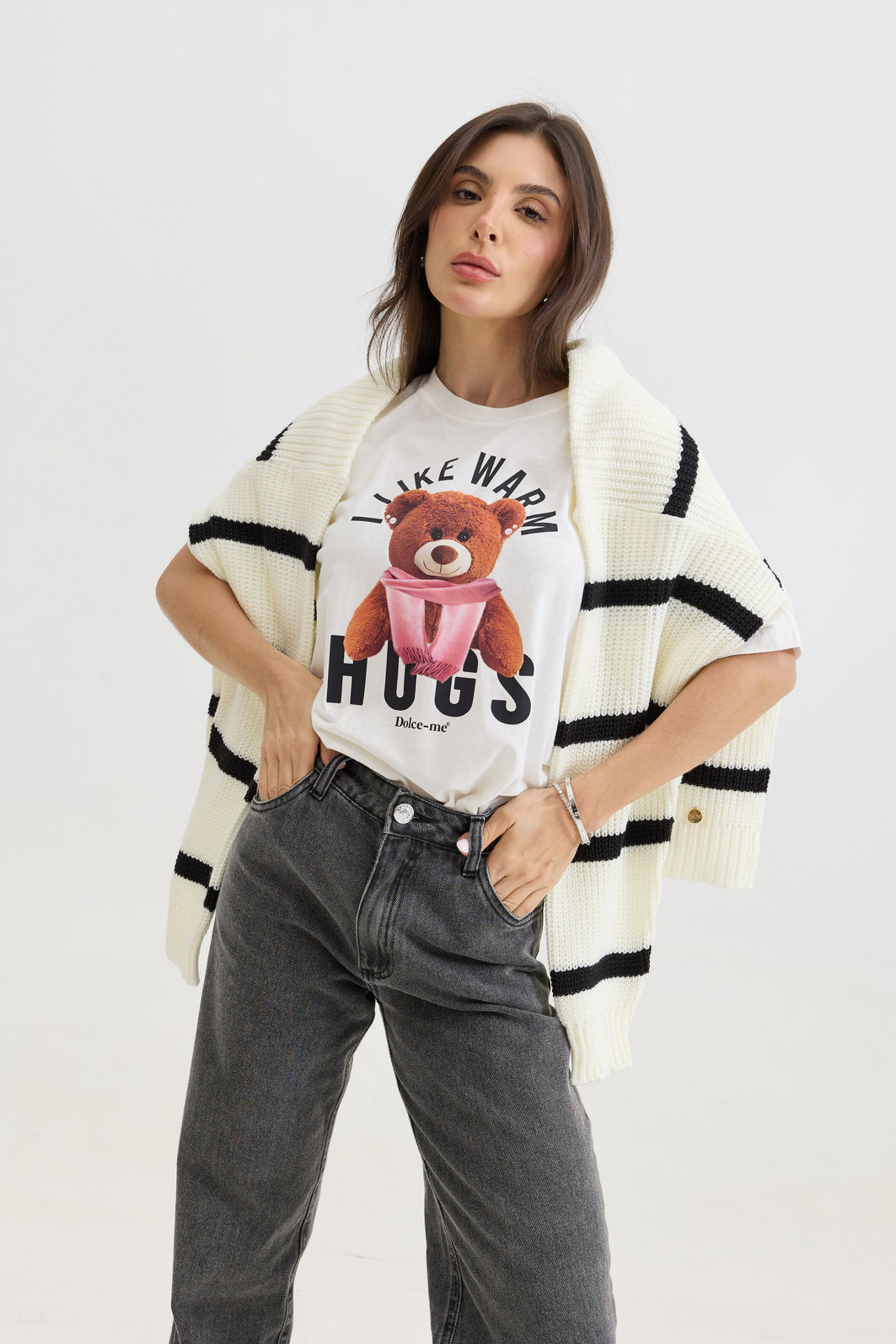 T-SHIRT ESTONADA I LIKE HUGS OFF WHITE T-SHIRT ESTONADA I LIKE HUGS OFF WHITE