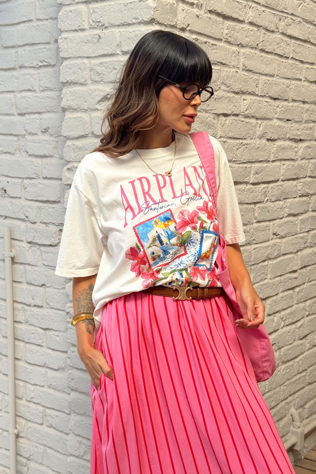 T-SHIRT OVERSIZED AIRPLANE MODE OFF WHITE