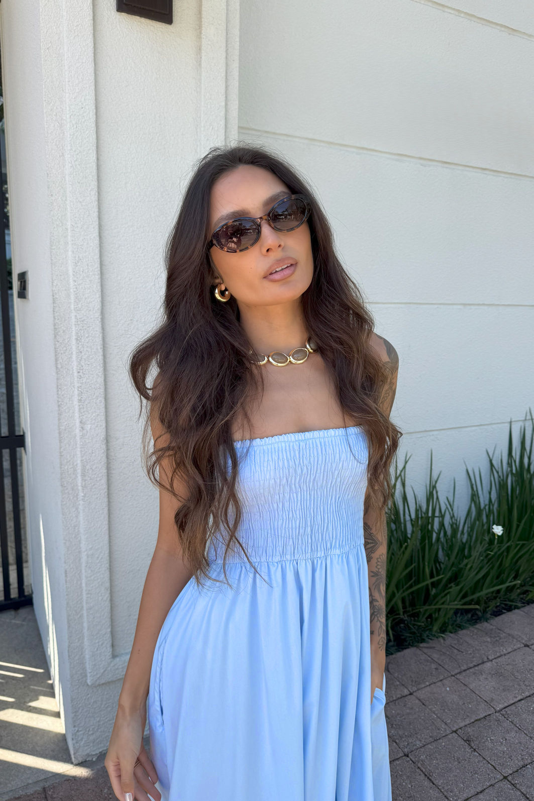 VESTIDO MIDI PANDORA AZUL