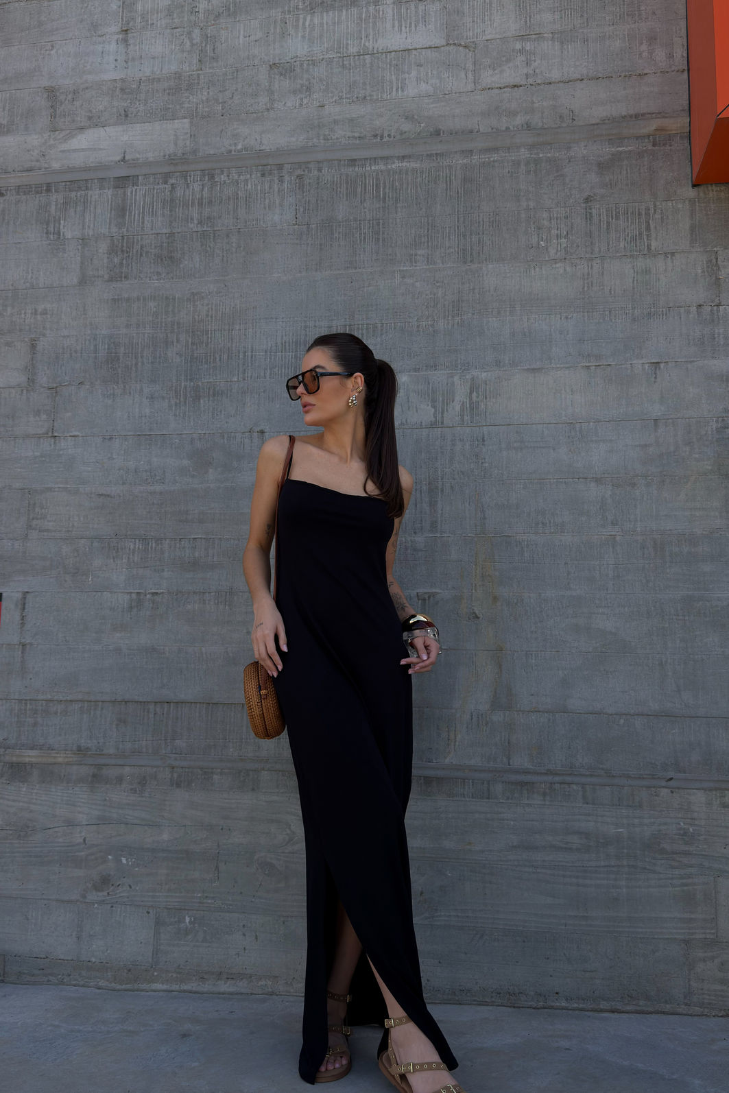 VESTIDO LONGO KENDALL PRETO VESTIDO LONGO KENDALL PRETO