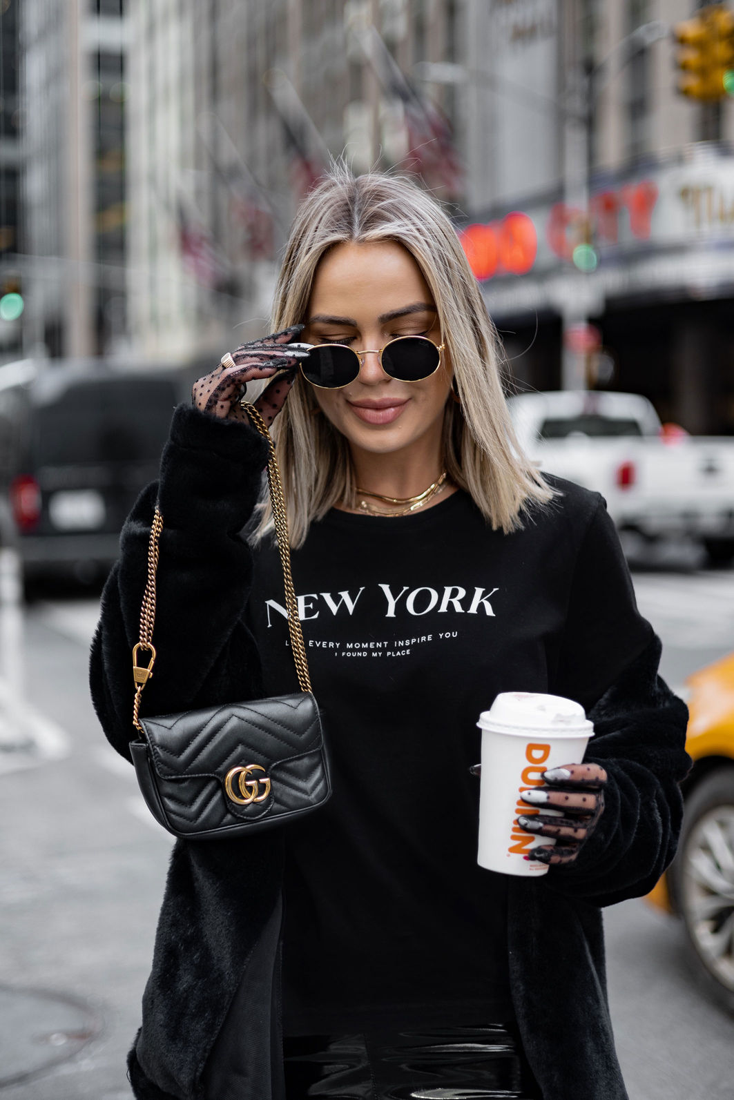 T-SHIRT ESTONADA NYC INSPIRE PRETO
