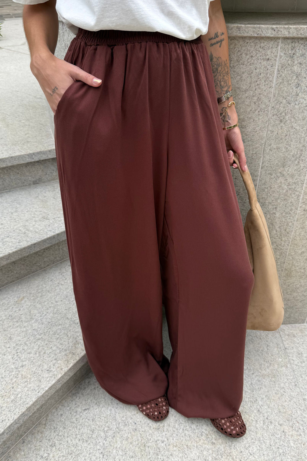 CALÇA PANTALONA LIA MARROM TRUFADO CALÇA PANTALONA LIA MARROM TRUFADO