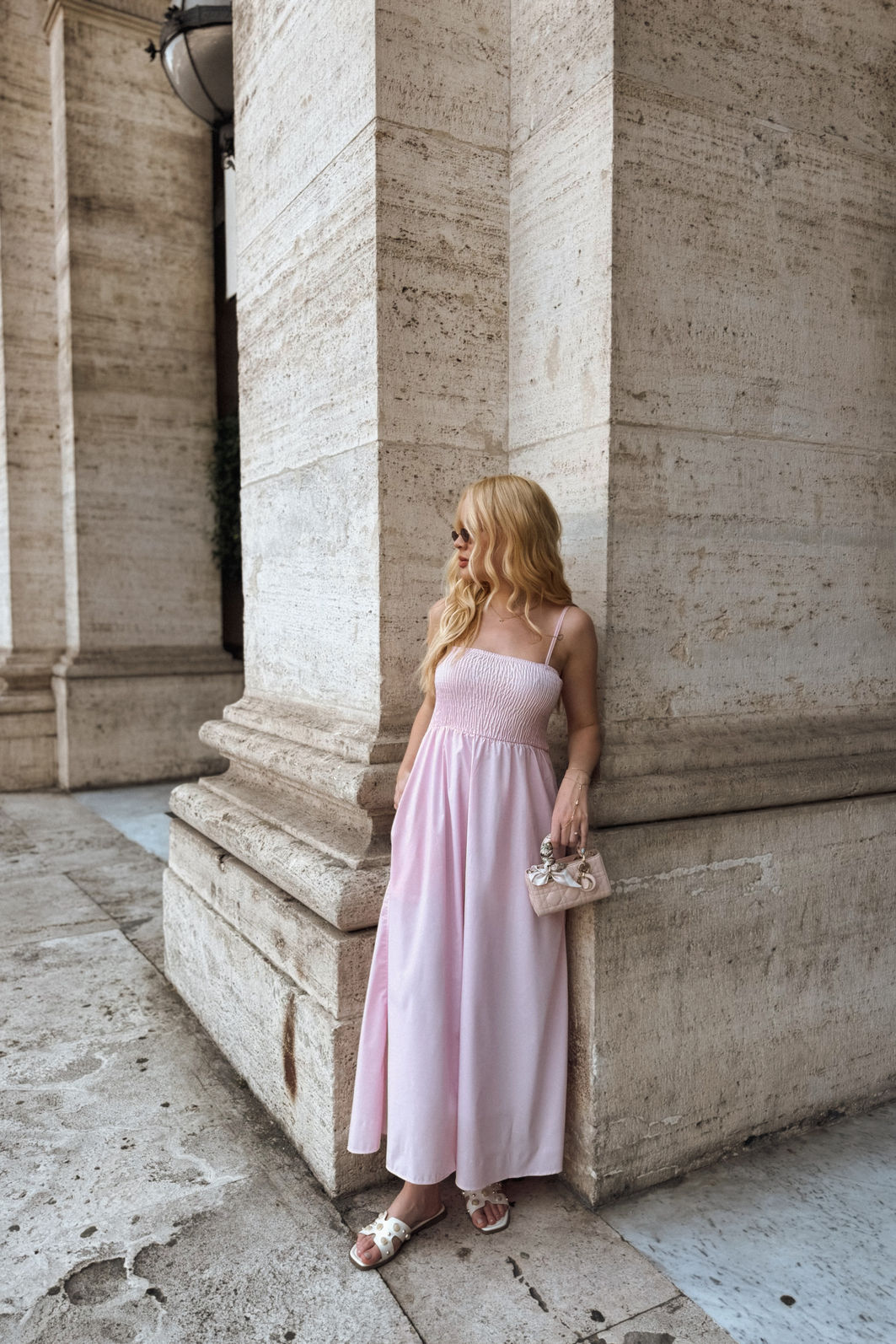 VESTIDO MIDI COM FORRO E BUSTO EM LASTEX PANDORA ROSA CLARO VESTIDO MIDI COM FORRO E BUSTO EM LASTEX PANDORA ROSA CLARO