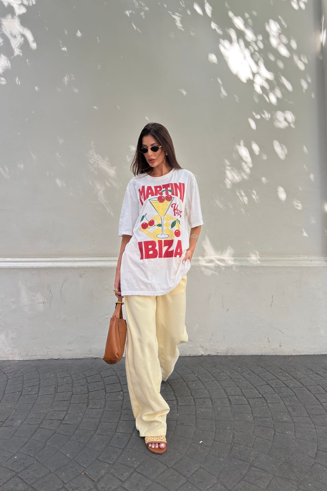 T-SHIRT OVERSIZED MARTINI IBIZA OFF WHITE
