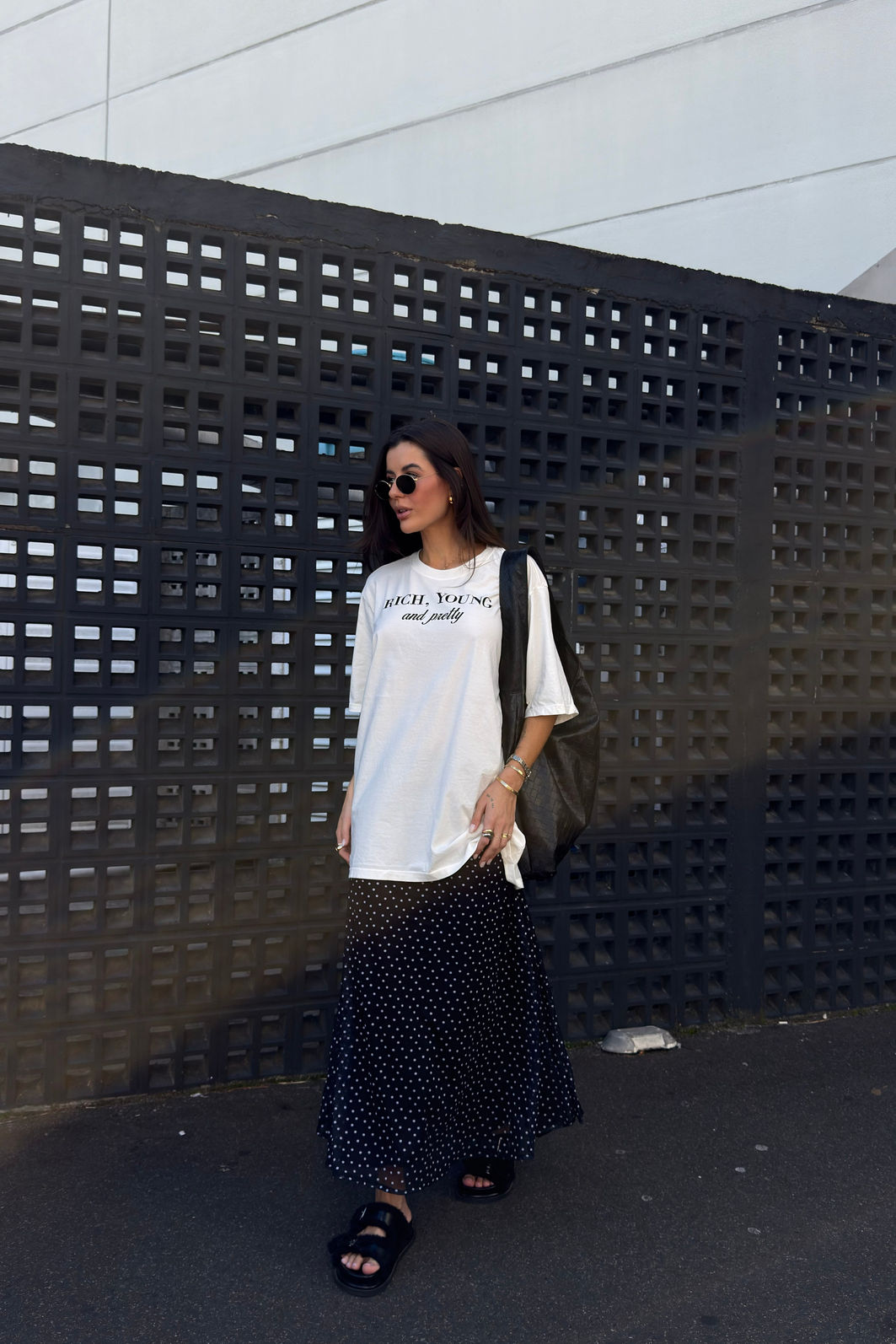 T-SHIRT OVERSIZED RICH YOUNG OFF WHITE