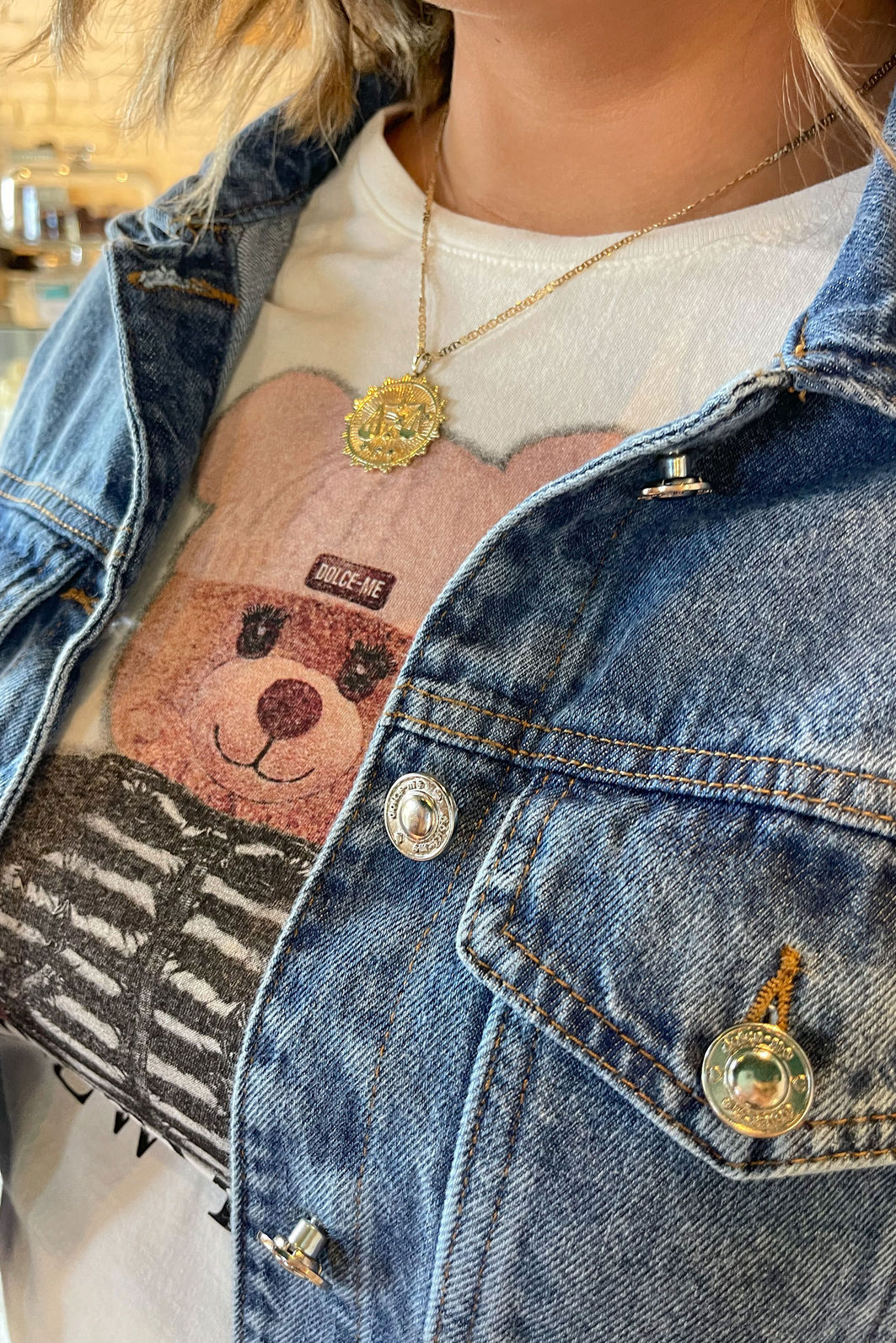 JAQUETA JEANS CROPPED OVER JAQUETA JEANS CROPPED OVER