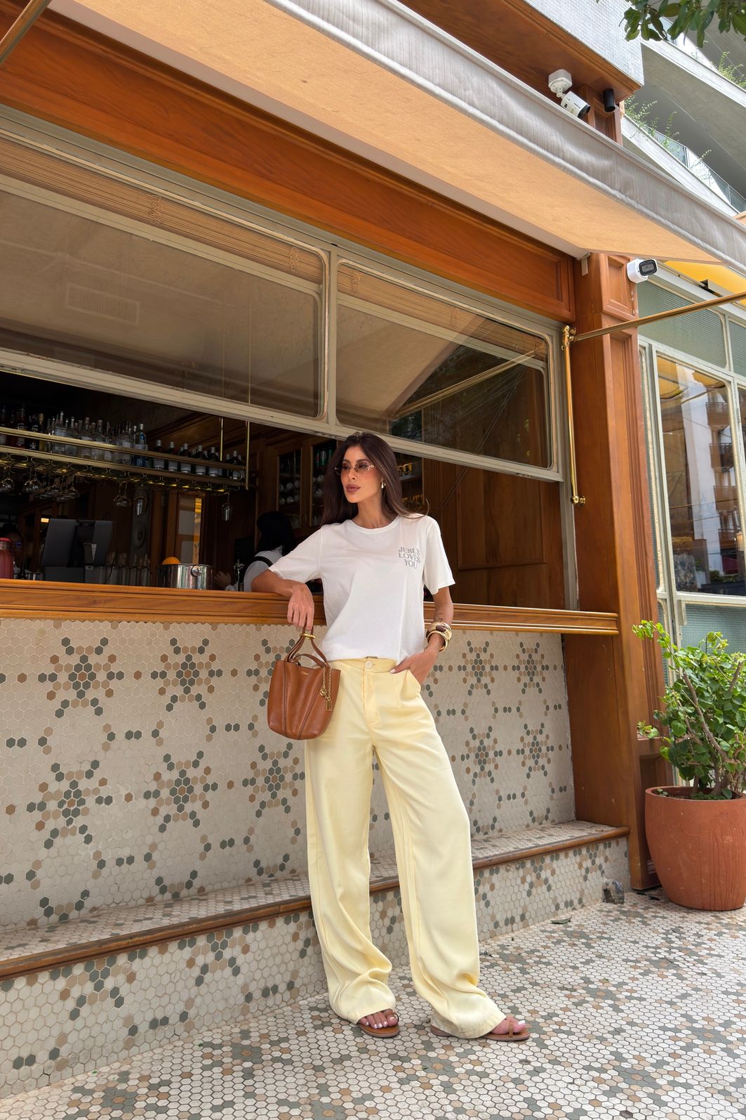 T-SHIRT ESTONADA JESUS LOVES OFF WHITE T-SHIRT ESTONADA JESUS LOVES OFF WHITE