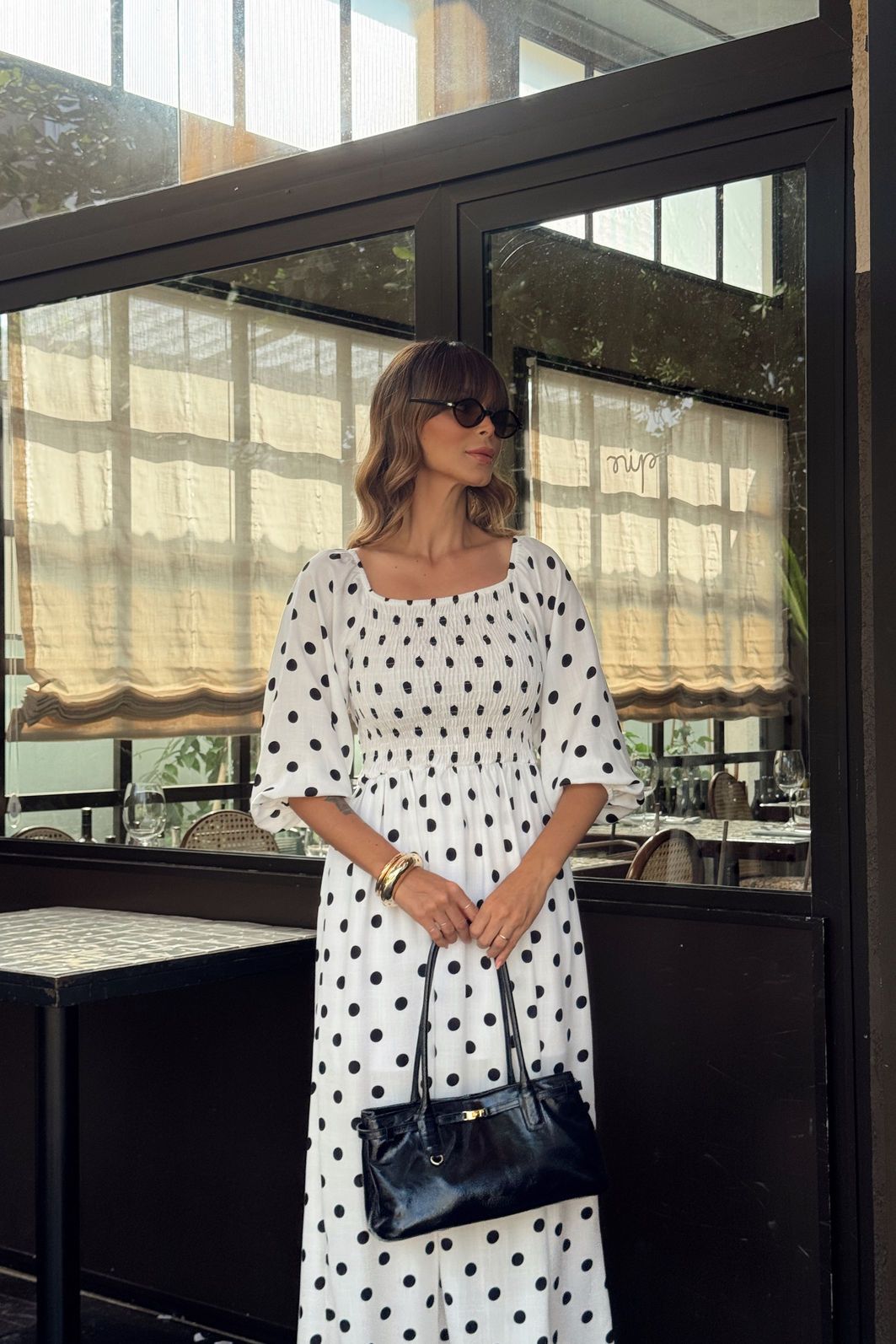 VESTIDO MIDI ESTAMPADO COM BUSTO EM LASTEX BARBARA POÁ BRANCO VESTIDO MIDI ESTAMPADO COM BUSTO EM LASTEX BARBARA POÁ BRANCO