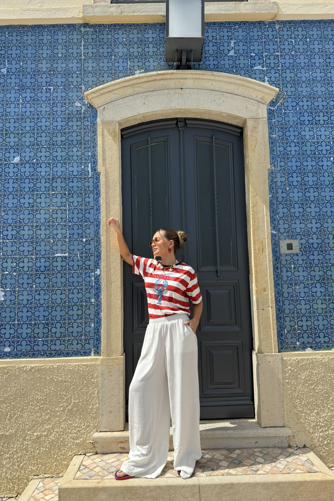 T-SHIRT FASHION LOBSTER LISTRADA