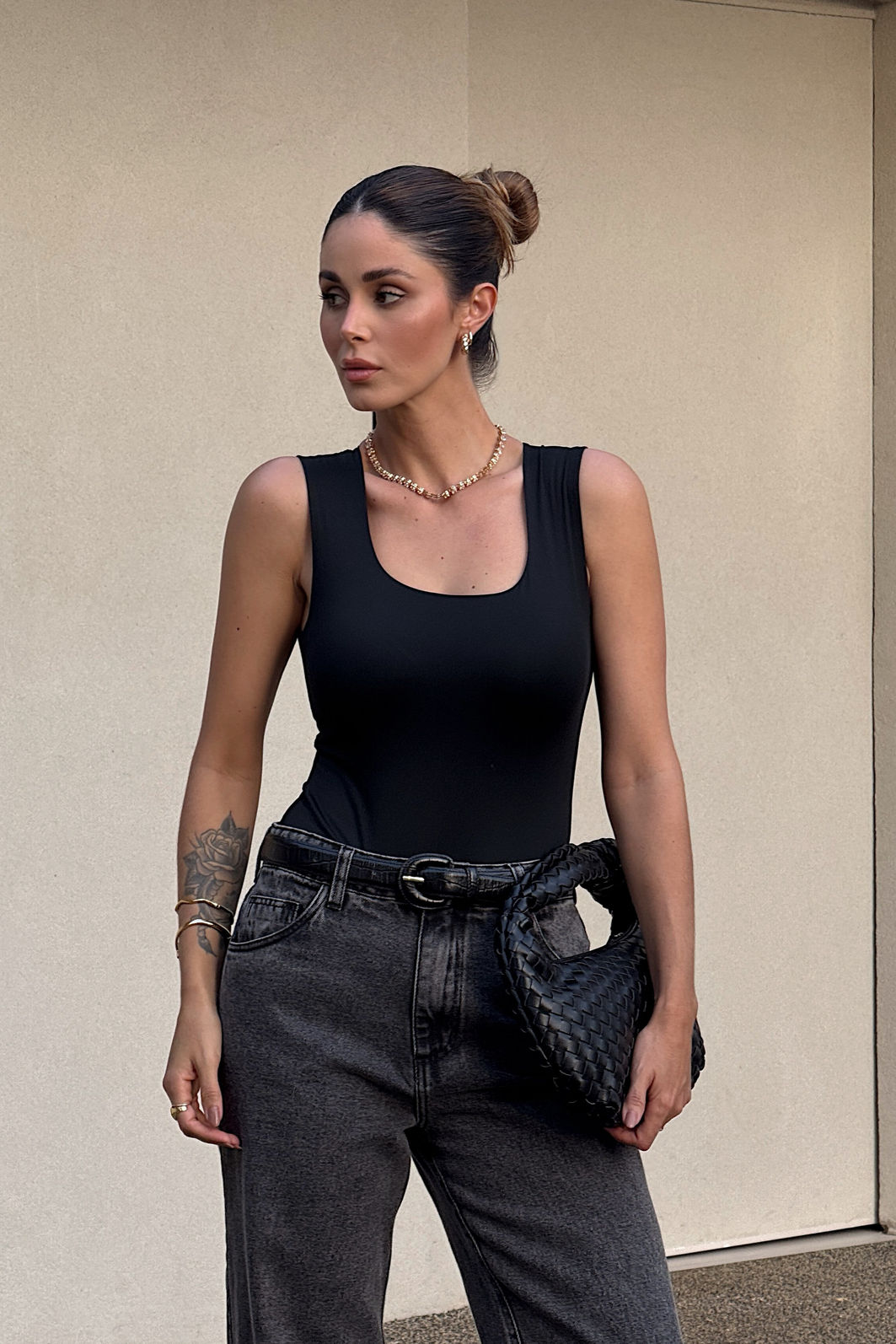PRÉ-VENDA | BODY DECOTE QUADRADO ALINE PRETO PRÉ-VENDA | BODY DECOTE QUADRADO ALINE PRETO