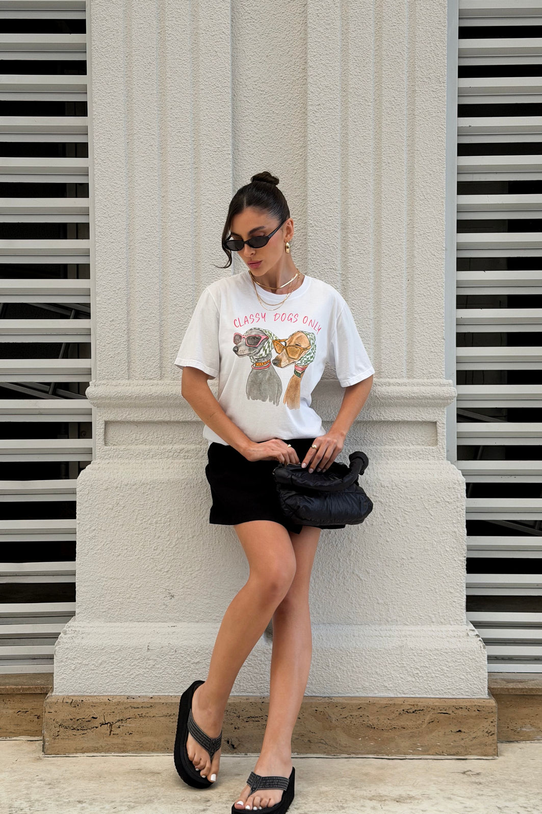 T-SHIRT ESTONADA ONLY CLASSY DOGS AQUARELA T-SHIRT ESTONADA ONLY CLASSY DOGS AQUARELA