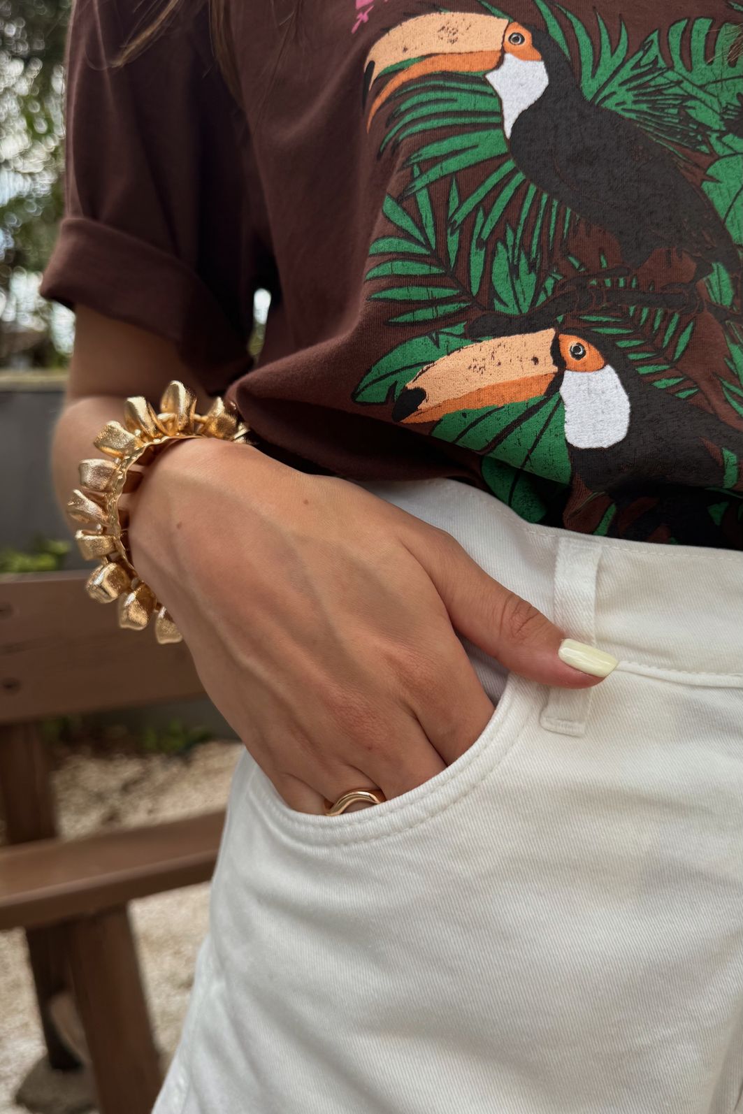 SHORTS MOM SARJA OFF WHITE