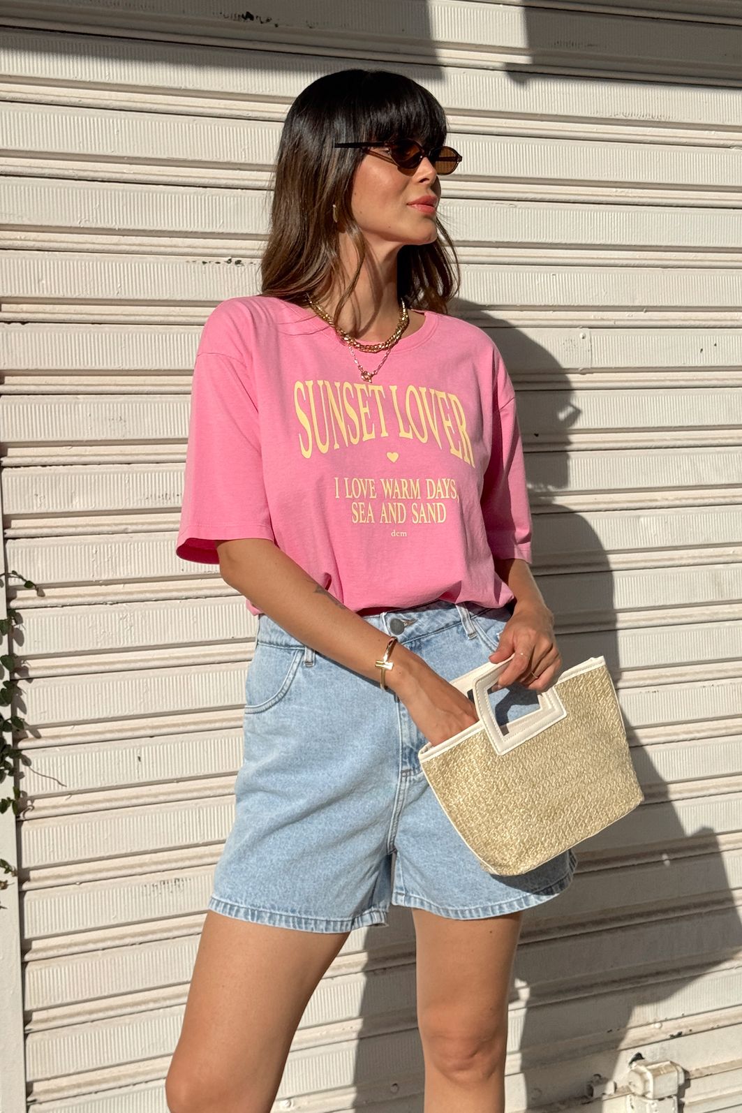 T-SHIRT ESTONADA SUNSET LOVER ROSA CREAM T-SHIRT ESTONADA SUNSET LOVER ROSA CREAM