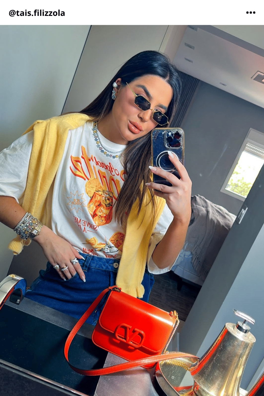 T-SHIRT OVERSIZED APEROL SPRITZ OFF WHITE - Dolce-me® | DCM