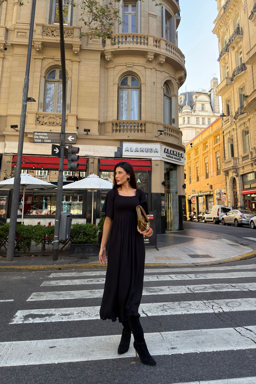 VESTIDO MIDI DREAMS PRETO VESTIDO MIDI DREAMS PRETO