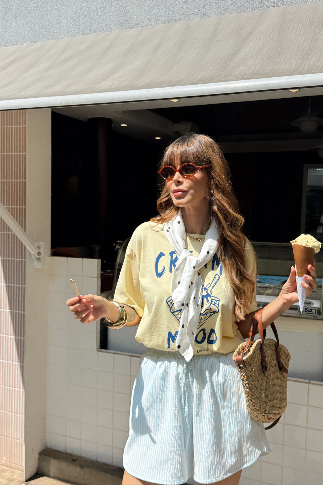 T-SHIRT ESTONADA CREAMY MOOD AMARELO CANDY T-SHIRT ESTONADA CREAMY MOOD AMARELO CANDY
