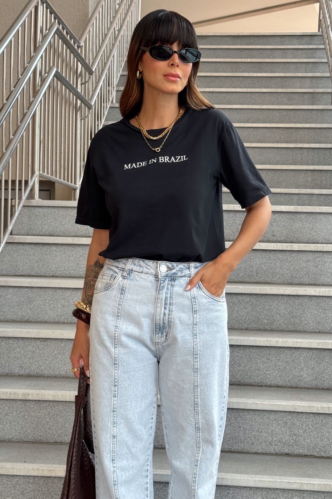 T-SHIRT ESTONADA MADE IN BRAZIL PRETA T-SHIRT ESTONADA MADE IN BRAZIL PRETA