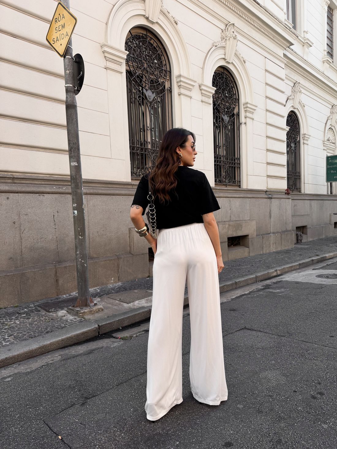 CALÇA PANTALONA LIA BRANCA
