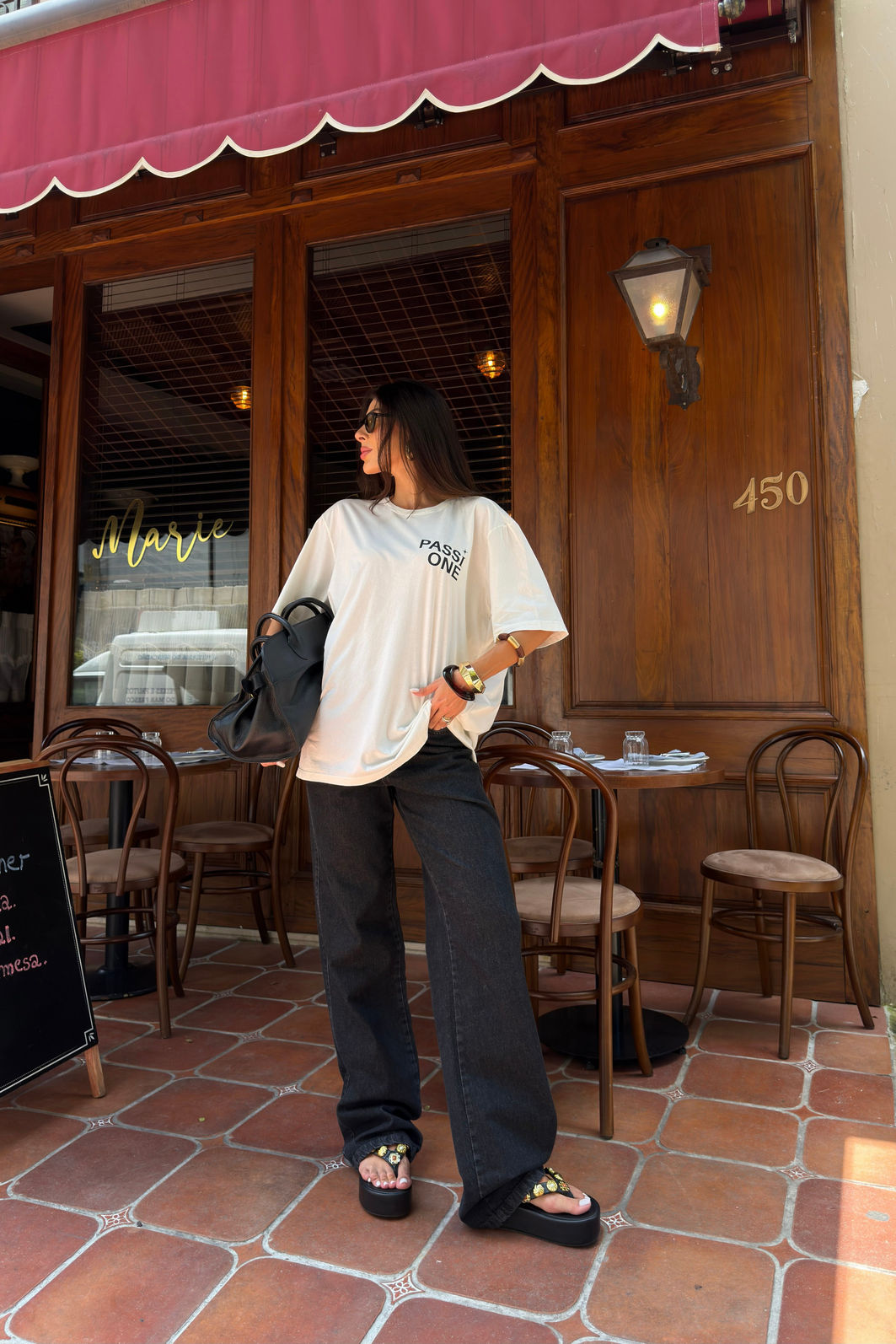 T-SHIRT OVERSIZED PASSIONE OFF WHITE T-SHIRT OVERSIZED PASSIONE OFF WHITE
