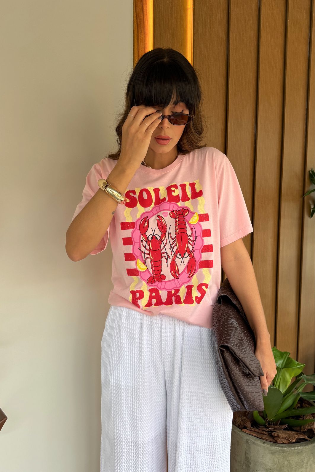 T-SHIRT ESTONADA LAGOSTAS SOLEIL ROSA CANDY T-SHIRT ESTONADA LAGOSTAS SOLEIL ROSA CANDY