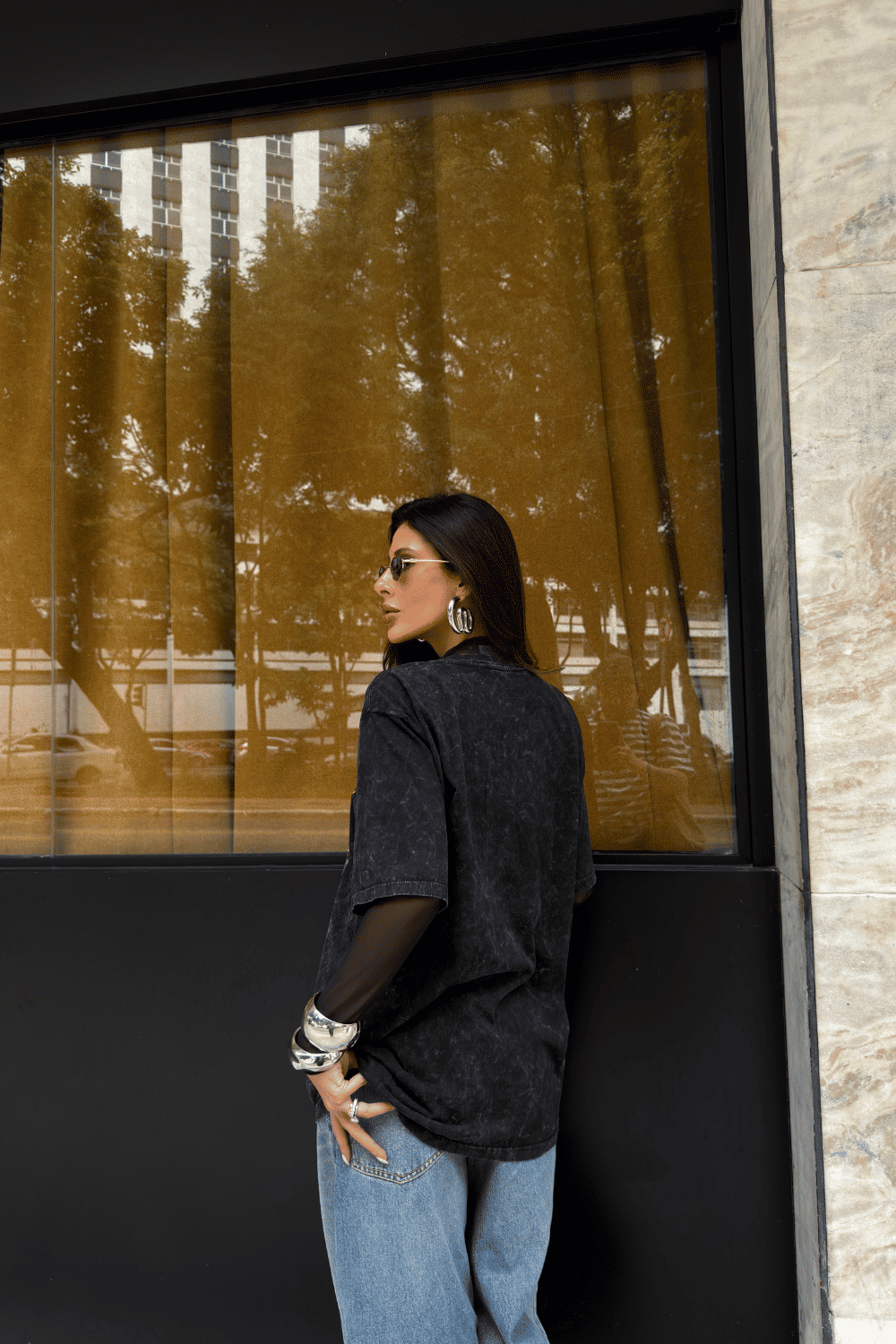 T-SHIRT OVERSIZED RACING LEGACY PRETO SKY