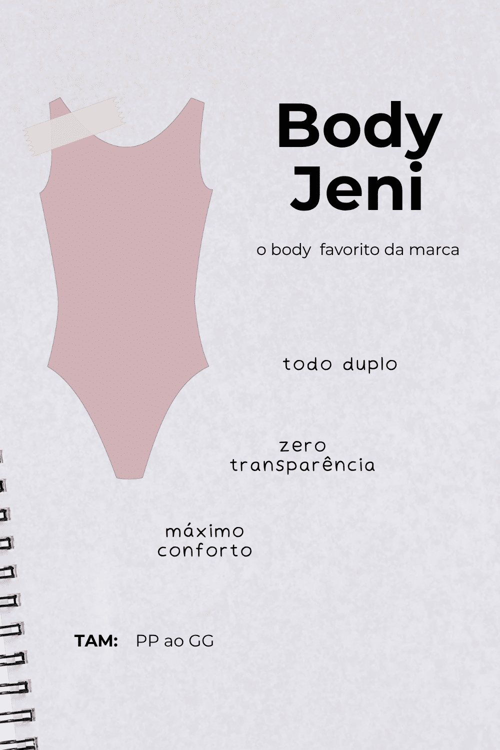 BODY JENI ROSA CLARO BODY JENI ROSA CLARO