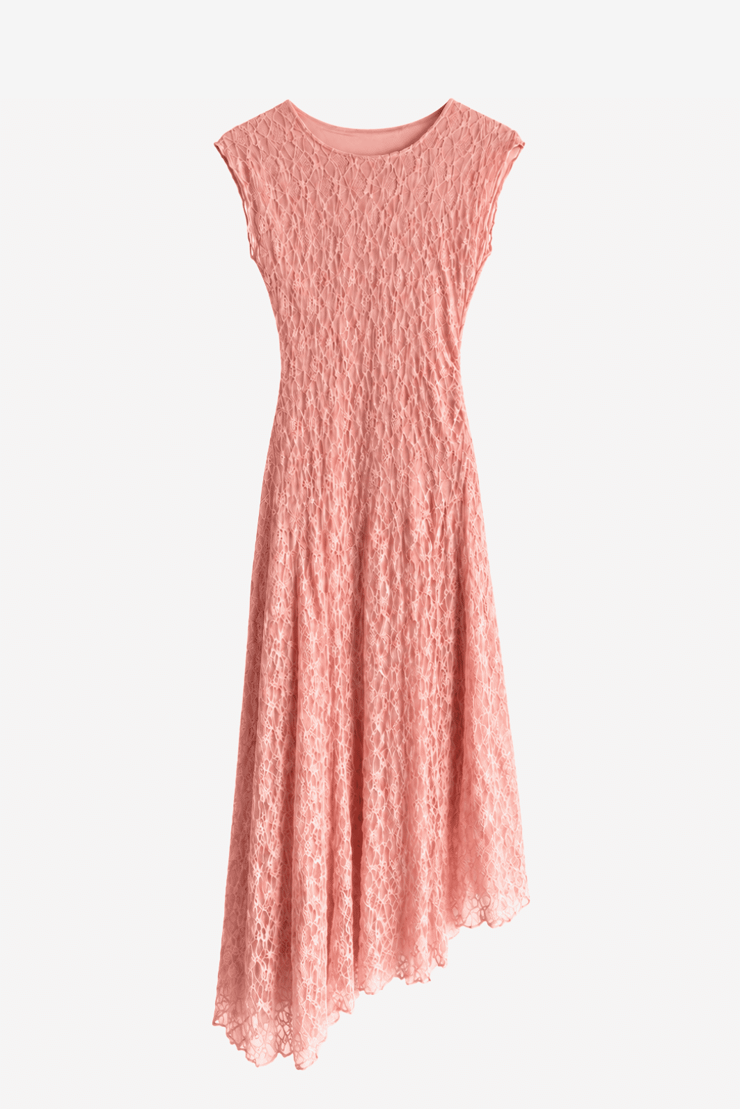 VESTIDO LONGO ASSIMETRICO DE RENDA DAKOTA ROSA VESTIDO LONGO ASSIMETRICO DE RENDA DAKOTA ROSA