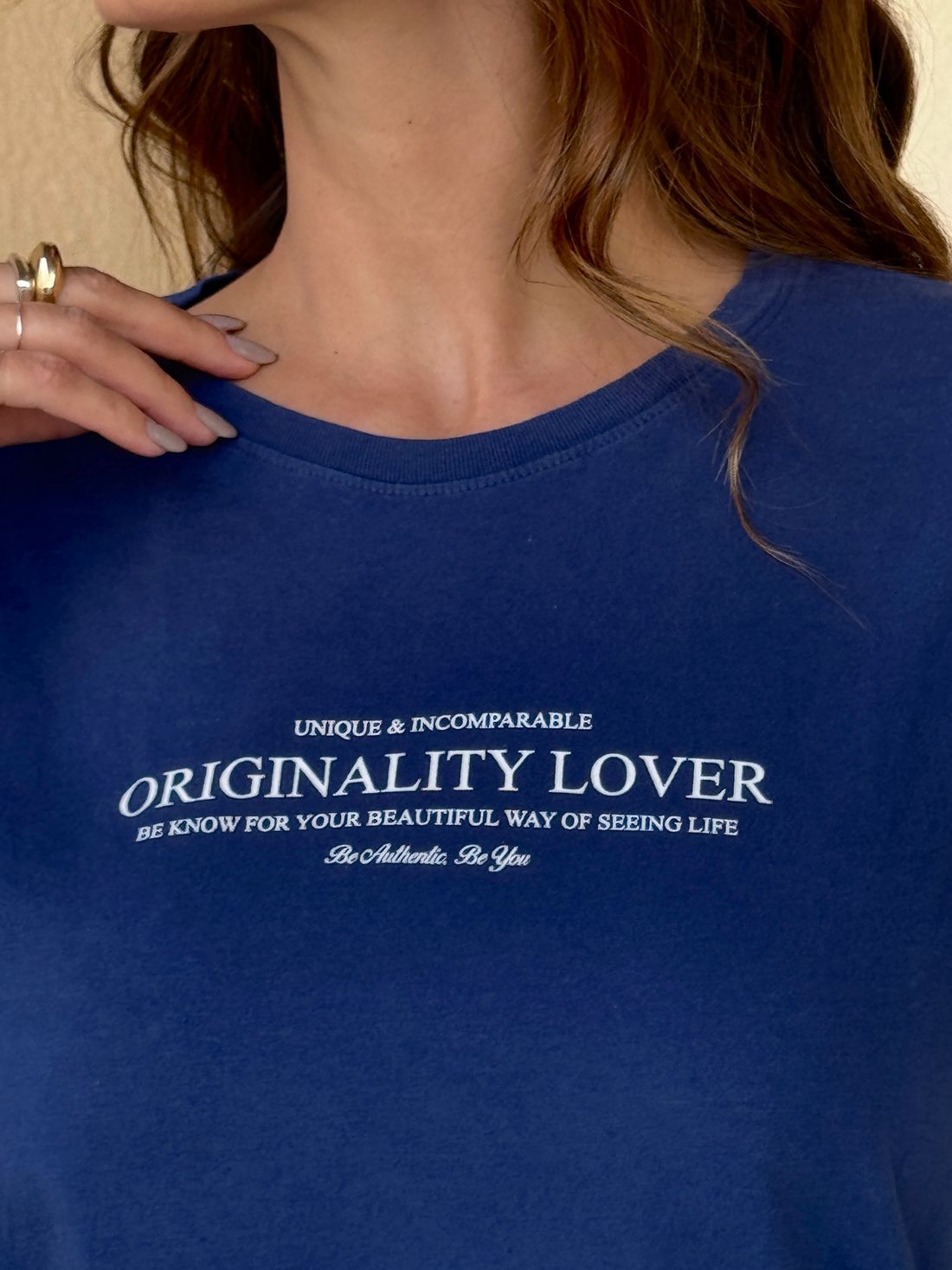 T-SHIRT ESTONADA ORIGINALITY LOVER AZUL NAVY