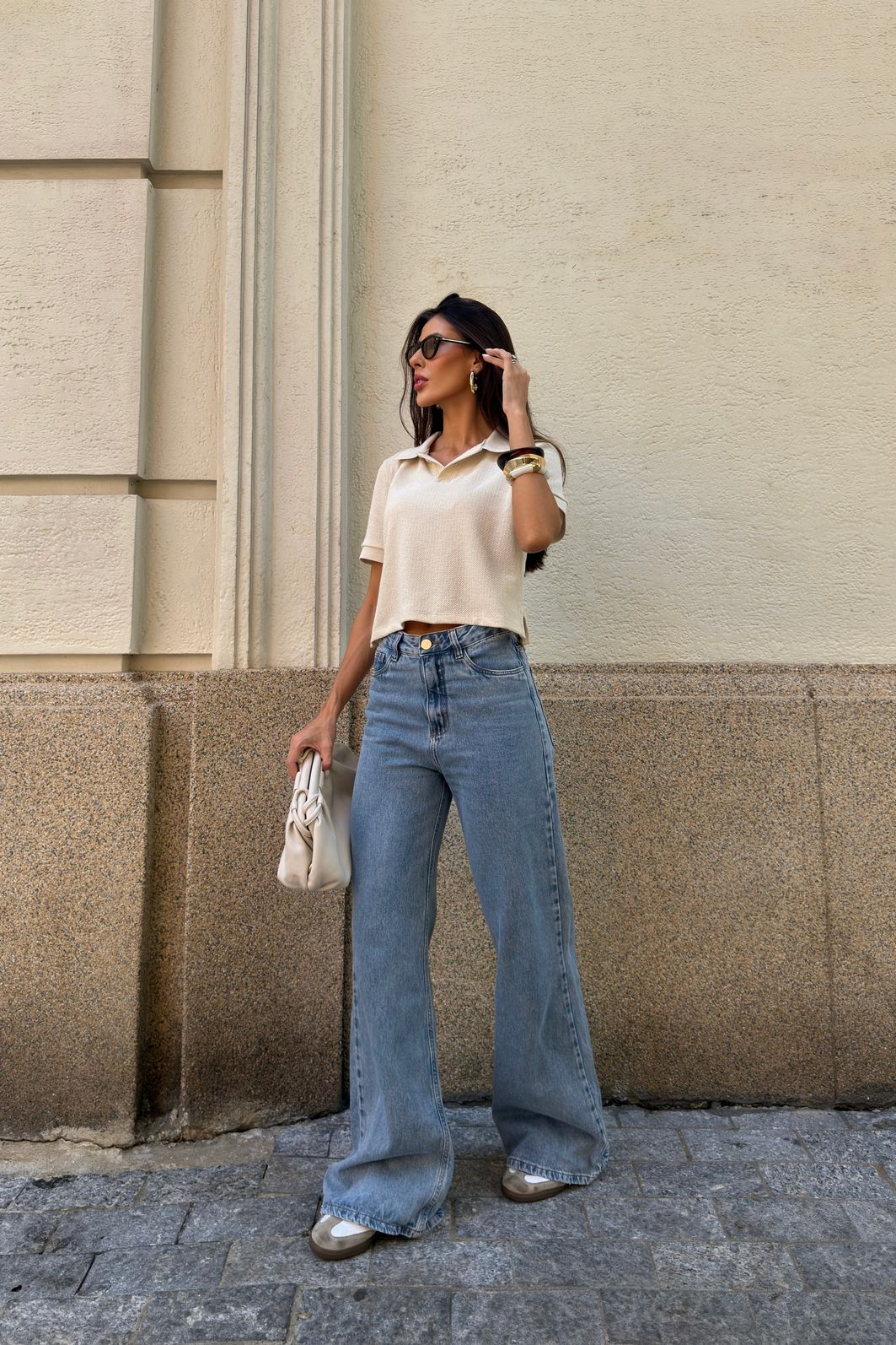 CAMISA GOLA POLO MAVIE AREIA CAMISA GOLA POLO MAVIE AREIA