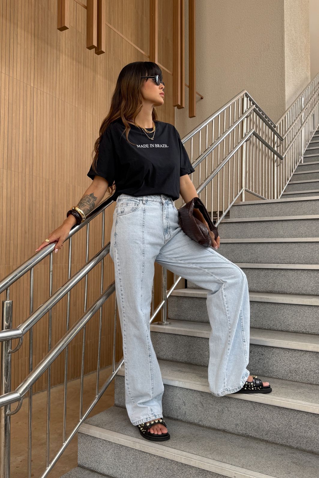 T-SHIRT ESTONADA MADE IN BRAZIL PRETA T-SHIRT ESTONADA MADE IN BRAZIL PRETA