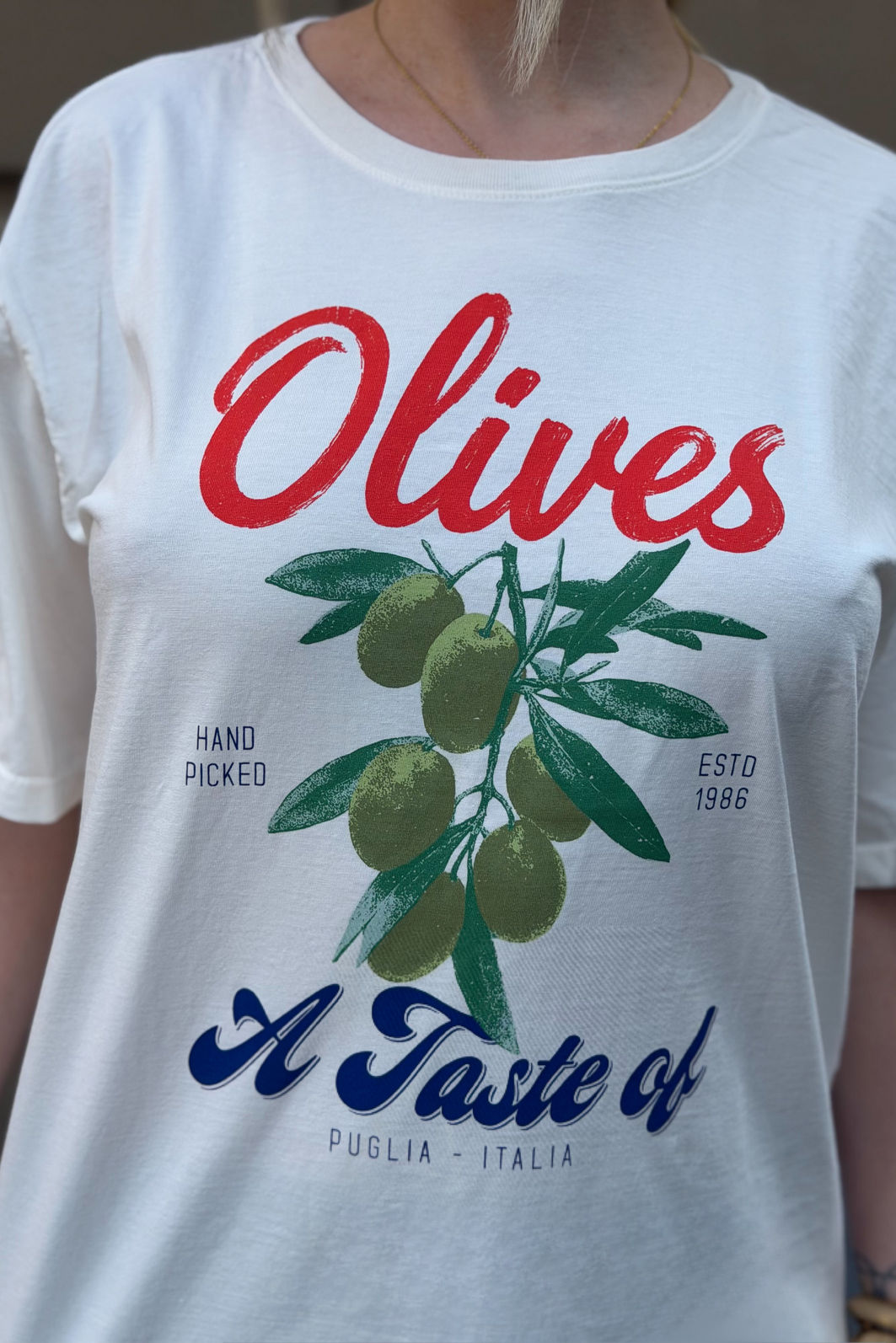 T-SHIRT ESTONADA OLIVES TASTE OFF WHITE T-SHIRT ESTONADA OLIVES TASTE OFF WHITE