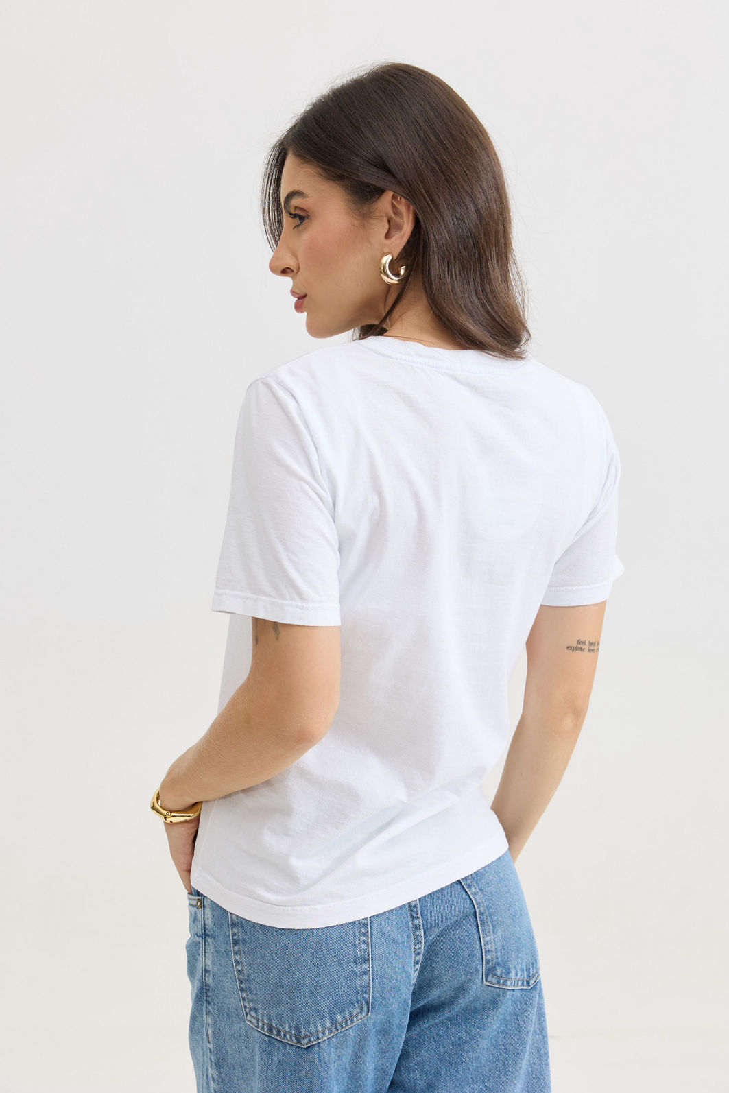 T-SHIRT ESTONADA LISA BRANCA T-SHIRT ESTONADA LISA BRANCA