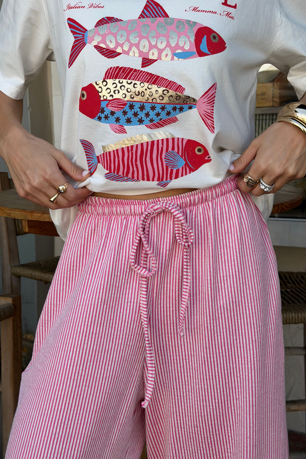CALÇA PANTALONA LOUISE ROSA CALÇA PANTALONA LOUISE ROSA