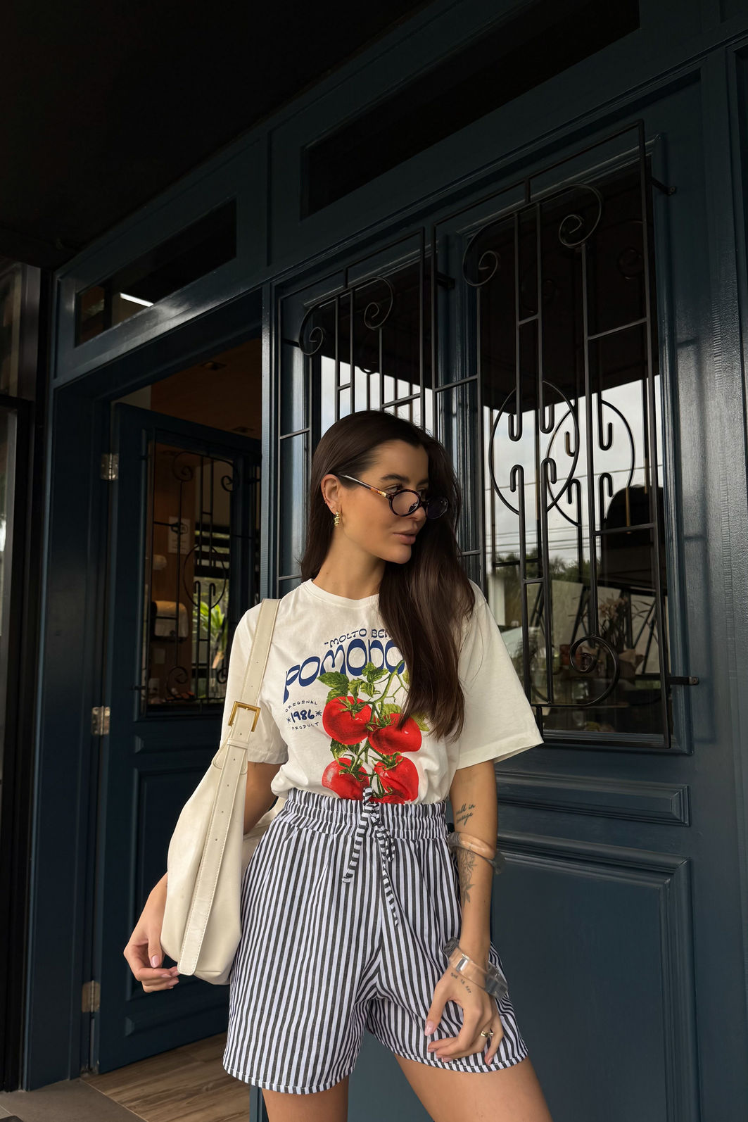 T-SHIRT ESTONADA POMODORO OFF WHITE