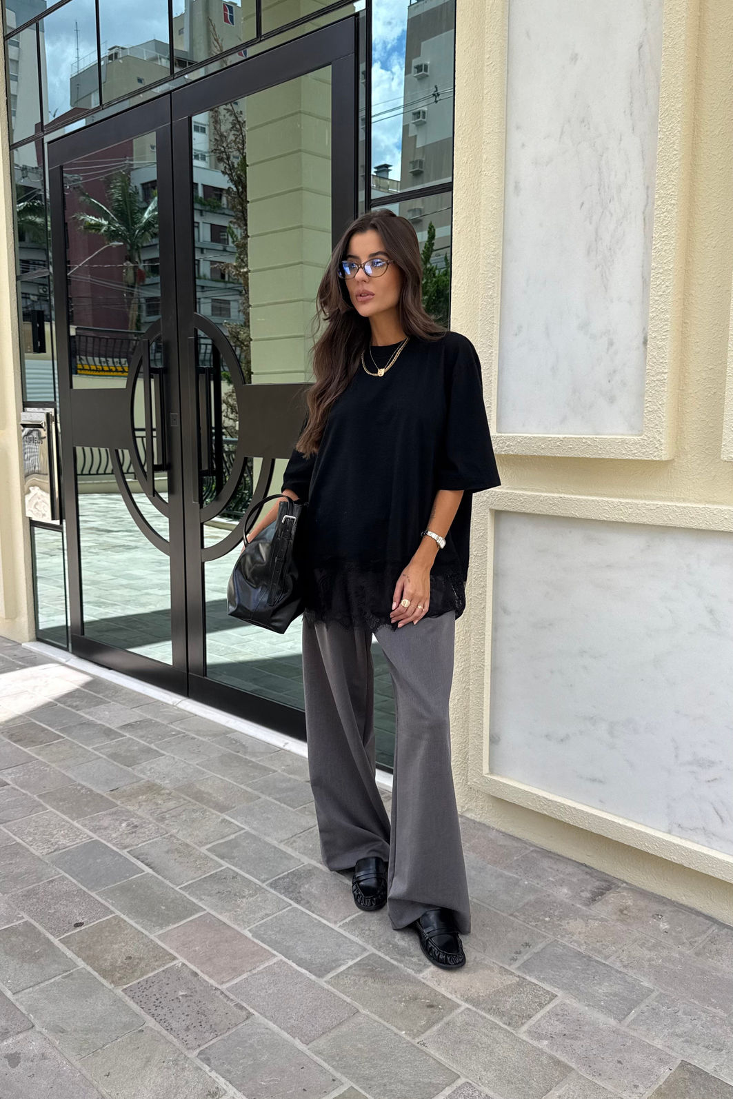 CALÇA ALFAIATARIA CECILIA CHUMBO CALÇA ALFAIATARIA CECILIA CHUMBO