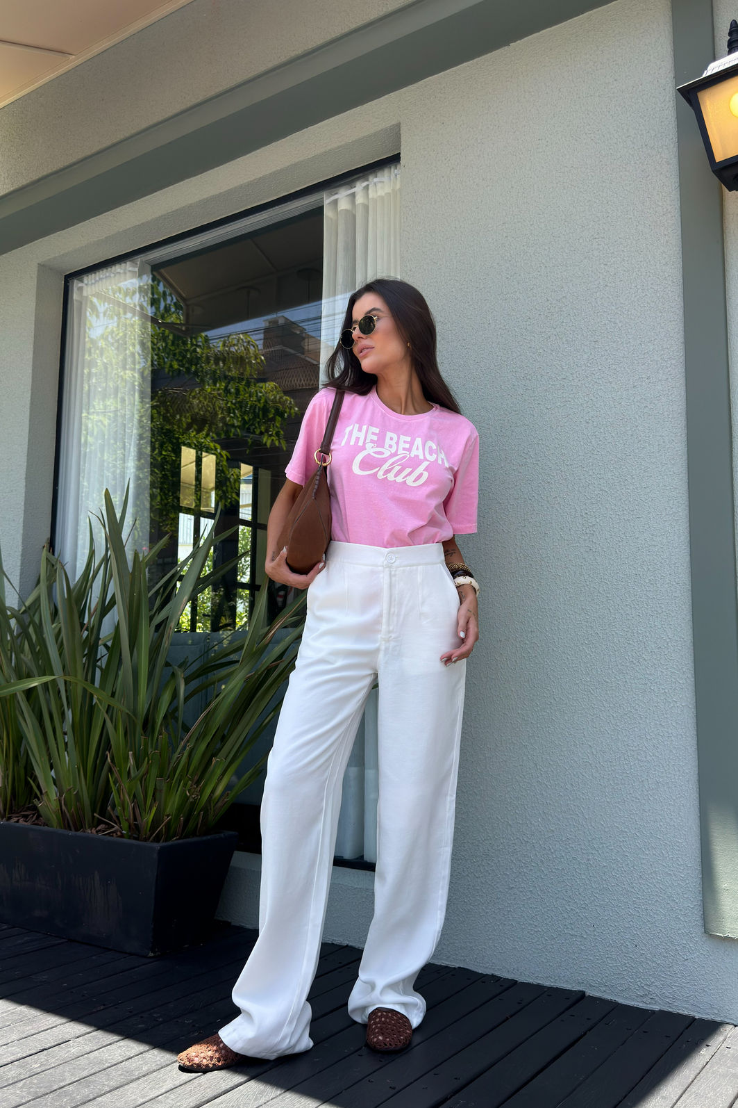 T-SHIRT ESTONADA THE BEACH CLUB ROSA CHICLETE T-SHIRT ESTONADA THE BEACH CLUB ROSA CHICLETE