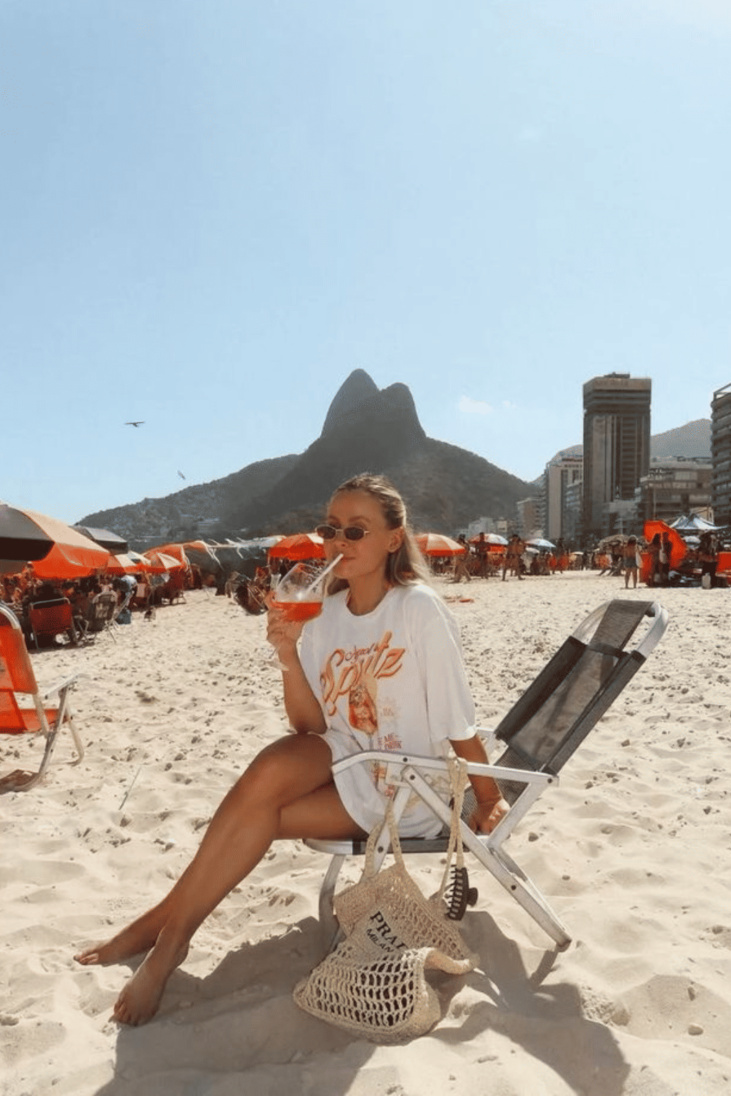 T-SHIRT OVERSIZED APEROL SPRITZ OFF WHITE T-SHIRT OVERSIZED APEROL SPRITZ OFF WHITE